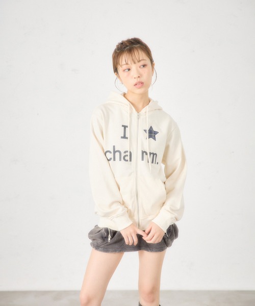 fcmm クロスジップアップパーカー ホワイト 日本限定】CROSS ZIP UP HOODIE/クロスジップアップフーディ