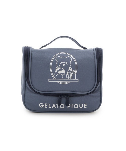 gelato pique(ジェラートピケ)の「ハンギングポーチ(ポーチ・レディース・オフホワイト/ラベンダー/ネイビー・FREE)」の1枚目の写真