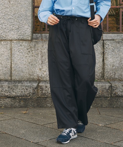 MONO-MART LADY'S（モノマートレディース）の「ルーズ ファティーグパンツ（その他パンツ・レディース・インディゴブルー/ベージュ/ブラック・S/M）」の18枚目の写真