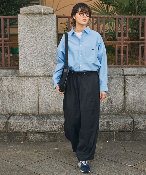 MONO-MART LADY'S（モノマートレディース）の「ルーズ ファティーグパンツ（その他パンツ・レディース・インディゴブルー/ベージュ/ブラック・S/M）」の22枚目の写真