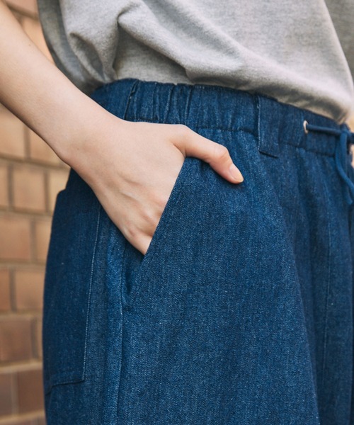 MONO-MART LADY'S（モノマートレディース）の「ルーズ ファティーグパンツ（その他パンツ・レディース・インディゴブルー/ベージュ/ブラック・S/M）」の9枚目の写真