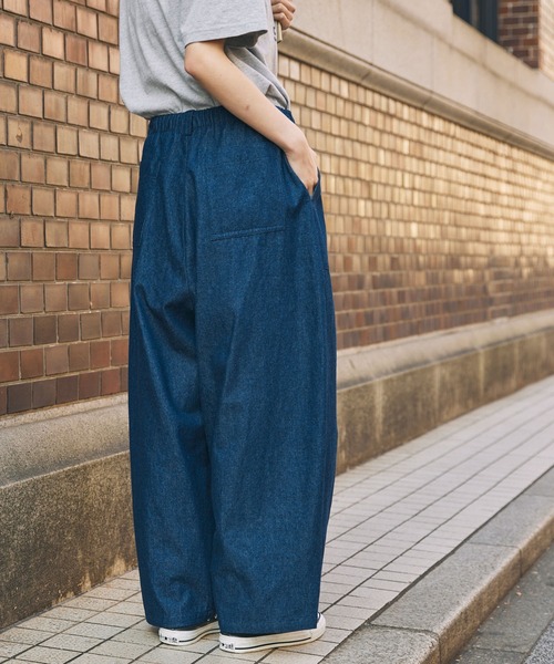 MONO-MART LADY'S（モノマートレディース）の「ルーズ ファティーグパンツ（その他パンツ・レディース・インディゴブルー/ベージュ/ブラック・S/M）」の12枚目の写真