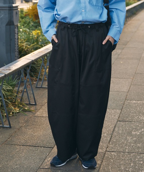 MONO-MART LADY'S（モノマートレディース）の「ルーズ ファティーグパンツ（その他パンツ・レディース・インディゴブルー/ベージュ/ブラック・S/M）」の16枚目の写真