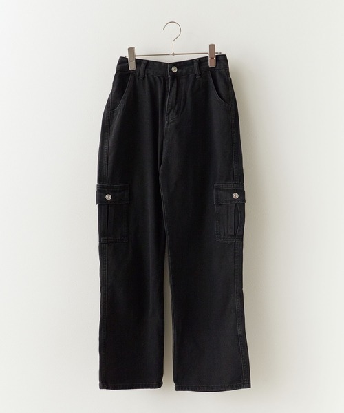 BLANK　（ブランク）の「Loose Silhouette Denim Cargo Pants/ルーズシルエット デニムカーゴパンツ（カーゴパンツ・レディース・グレー・M）」の11枚目の写真