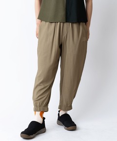 【涼】麻レーヨンクロップドパンツ