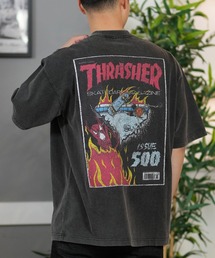 THRASHER（スラッシャー）の「【ムラサキスポーツ限定】THRASHER/スラッシャー 半袖Tシャツ/半袖Tee バックプリント オーバーサイズ ユニセックス 252TH1ST028（Tシャツ/カットソー・メンズ）」