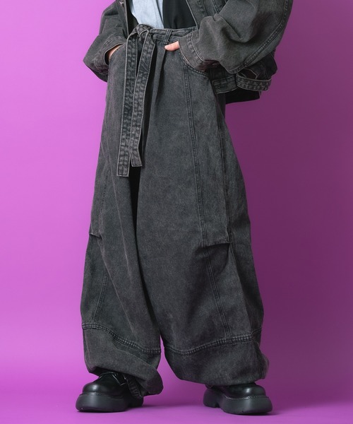 【ankorock】ユニセックス　美品　超パンクバルーン　リブパンツ ankorock】ユニセックス 美品 超パンクバルーン リブパンツ ankorock