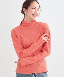 Cutie Blonde | 【洗える/S-LL】レイヤードスタイルに ふくれシャーリングネックインナー(Tシャツ/カットソー)