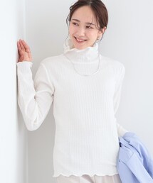 Cutie Blonde | 【洗える/S-LL】レイヤードスタイルに ふくれシャーリングネックインナー(Tシャツ/カットソー)