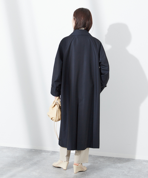 セール】【別注】Aquascutum×LESSAGE ステンカラーコート