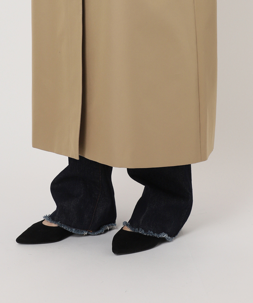journal standard L'essage(ジャーナルスタンダードレサージュ)の「【別注】Aquascutum×LESSAGE ステンカラーコート(ステンカラーコート・レディース・ネイビー/ベージュ・36/38)」の13枚目の写真