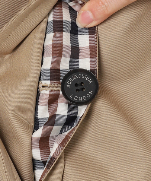セール】【別注】Aquascutum×LESSAGE ステンカラーコート