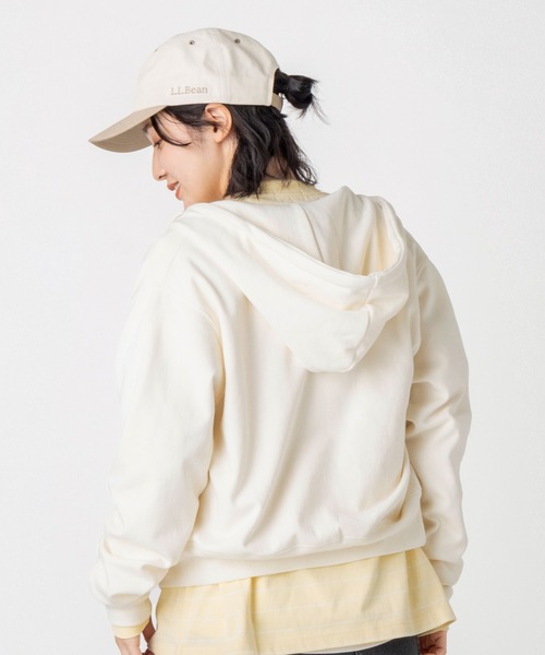 L.L.Bean(エルエルビーン)の「【JAPAN EDITION】ポーテージ・フルジップ・フード・スウェットシャツ(パーカー・レディース・ネイビー/ライトグレー/ベージュ系・MEDIUM)」の16枚目の写真