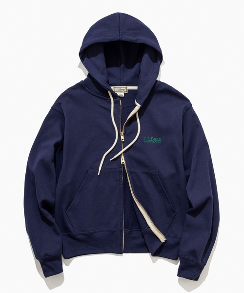 L.L.Bean(エルエルビーン)の「【JAPAN EDITION】ポーテージ・フルジップ・フード・スウェットシャツ(パーカー・レディース・ネイビー/ライトグレー/ベージュ系・MEDIUM)」の15枚目の写真