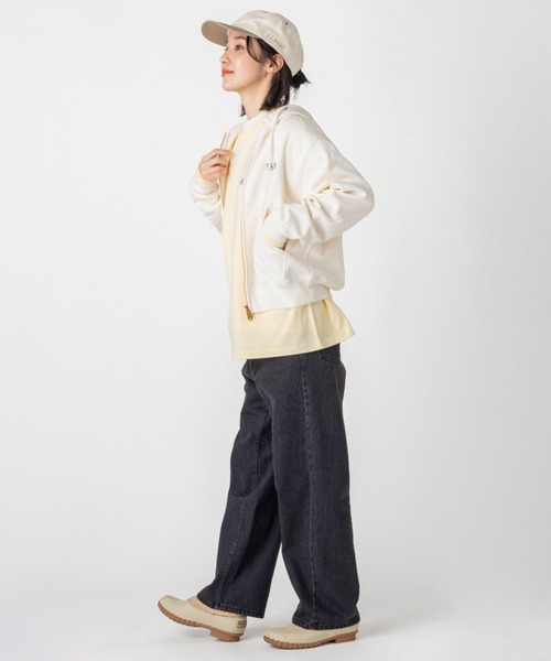 L.L.Bean(エルエルビーン)の「【JAPAN EDITION】ポーテージ・フルジップ・フード・スウェットシャツ(パーカー・レディース・ネイビー/ライトグレー/ベージュ系・MEDIUM)」の11枚目の写真