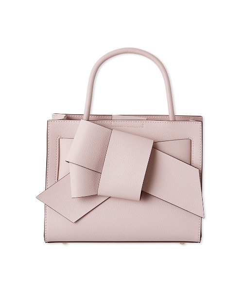 FRAY I.D（フレイアイディー）の「【ルエル】リボンミドルバッグ（ショルダーバッグ・レディース・ブラック/ホワイト/グレー/イエロー/グリーン/ピンク/ブラウン/ブルー/キャメル/レッド/ミント/ベージュ/パープル/シルバー/ライトピンク/ライトブルー・F）」の14枚目の写真