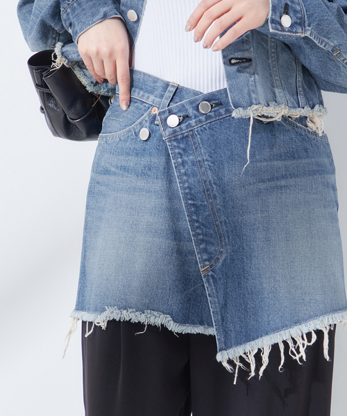 セール】【JANE SMITH】12.75oz DENIM 5 POCKET SKIRT：デニム