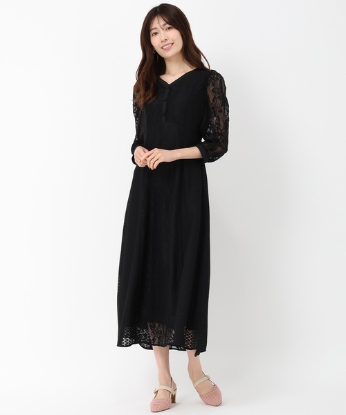 セール】2025春夏新作 パネルレースワンピース（ワンピース）｜MISCH