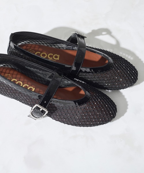 coca（ANDEX shoes product）（コカ）の「スタッズ ストラップ メリージェーン パンプス（パンプス・レディース・ブラック・LARGE/MEDIUM/SMALL）」の6枚目の写真