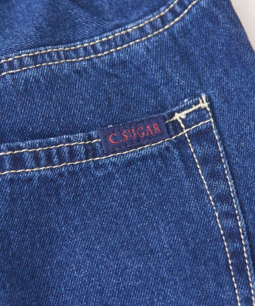 CUBE SUGAR(キューブシュガー)の「10オンスデニムコクーンパンツ(デニムパンツ・レディース・ワンウォッシュ/ライトブルー/インディゴブルー・M)」の11枚目の写真