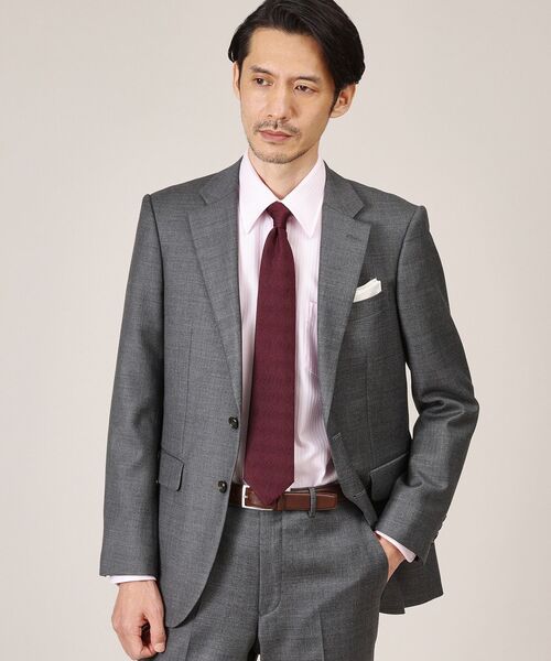 TAKEO KIKUCHI（タケオキクチ）の「【Made in JAPAN】網代紋（あじろもん）ワイルドシルク ネクタイ（ネクタイ・メンズ・ネイビー/グリーン/ボルドー・00）」の12枚目の写真