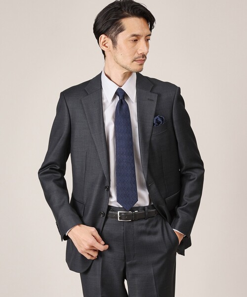 TAKEO KIKUCHI（タケオキクチ）の「【Made in JAPAN】網代紋（あじろもん）ワイルドシルク ネクタイ（ネクタイ・メンズ・ネイビー/グリーン/ボルドー・00）」の14枚目の写真