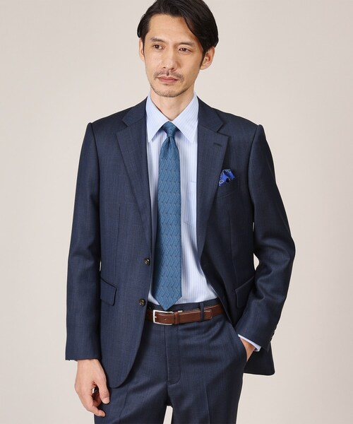 TAKEO KIKUCHI（タケオキクチ）の「【Made in JAPAN】網代紋（あじろもん）ワイルドシルク ネクタイ（ネクタイ・メンズ・ネイビー/グリーン/ボルドー・00）」の16枚目の写真