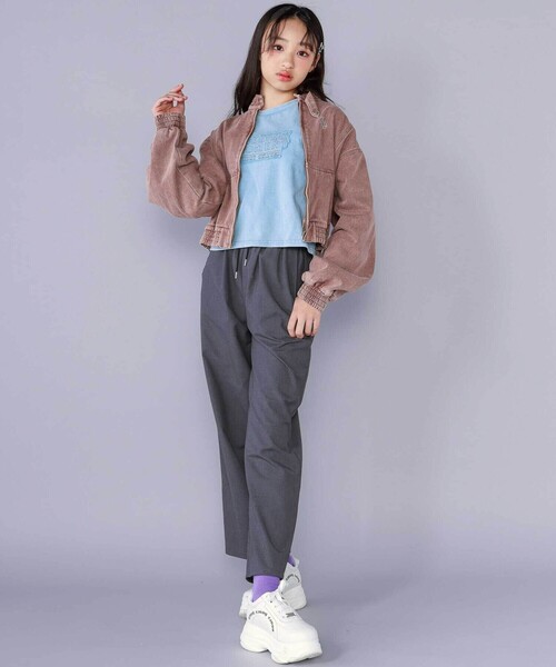 ZIDDY(ジディ)の「【 ニコ☆プチ 掲載 】プレグラピグメントTシャツ(130~160cm)(Tシャツ/カットソー・キッズ・ブラック/ブルー・FREE/130cm/140cm/150cm)」の6枚目の写真