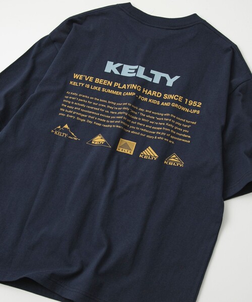 KELTY（ケルティ）の「KELTY（ケルティ）別注バックプリントTシャツ（Tシャツ/カットソー・メンズ・ライトグレー/オレンジ/ブラック/ネイビー/ホワイト・L/M）」の4枚目の写真