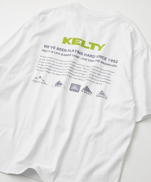 KELTY（ケルティ）の「KELTY（ケルティ）別注バックプリントTシャツ（Tシャツ/カットソー・メンズ・ライトグレー/オレンジ/ブラック/ネイビー/ホワイト・L/M）」の2枚目の写真