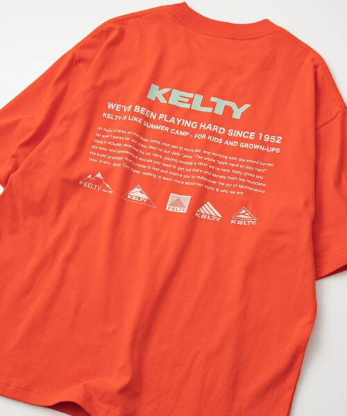 KELTY（ケルティ）の「KELTY（ケルティ）別注バックプリントTシャツ（Tシャツ/カットソー・メンズ・ライトグレー/オレンジ/ブラック/ネイビー/ホワイト・L/M）」の5枚目の写真
