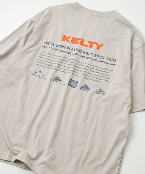 KELTY（ケルティ）の「KELTY（ケルティ）別注バックプリントTシャツ（Tシャツ/カットソー・メンズ・ライトグレー/オレンジ/ブラック/ネイビー/ホワイト・L/M）」の3枚目の写真