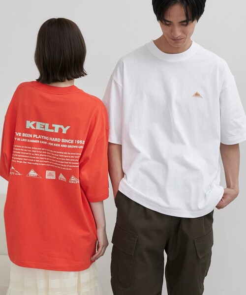 KELTY（ケルティ）の「KELTY（ケルティ）別注バックプリントTシャツ（Tシャツ/カットソー・メンズ・ライトグレー/オレンジ/ブラック/ネイビー/ホワイト・L/M）」の8枚目の写真
