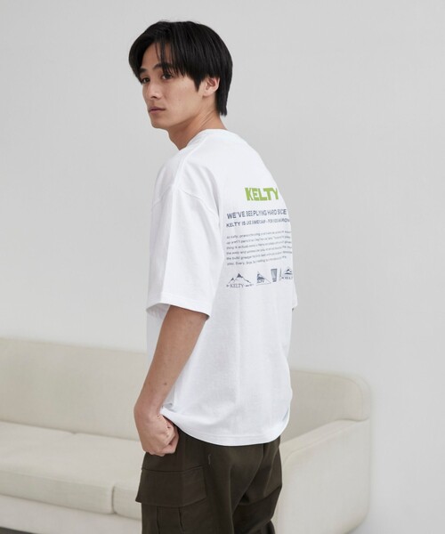 KELTY（ケルティ）の「KELTY（ケルティ）別注バックプリントTシャツ（Tシャツ/カットソー・メンズ・ライトグレー/オレンジ/ブラック/ネイビー/ホワイト・L/M）」の15枚目の写真