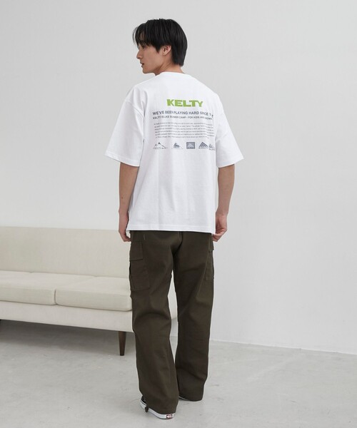 KELTY（ケルティ）の「KELTY（ケルティ）別注バックプリントTシャツ（Tシャツ/カットソー・メンズ・ライトグレー/オレンジ/ブラック/ネイビー/ホワイト・L/M）」の16枚目の写真