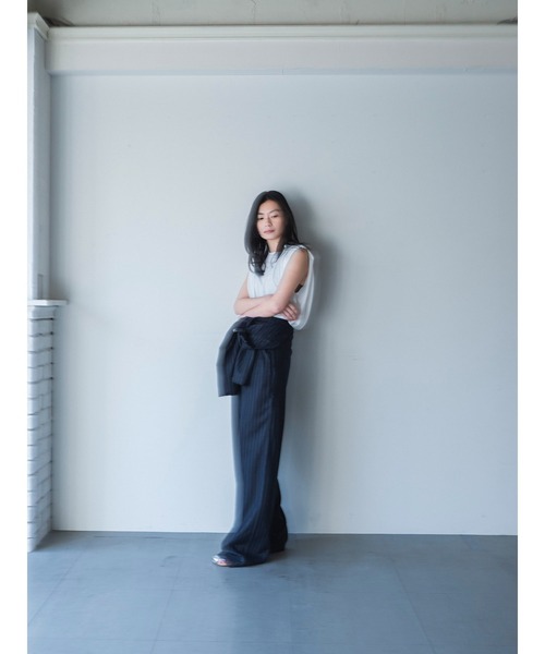 k3&co.（ケイスリーアンドコー）の「TUCK TEE（Tシャツ/カットソー・レディース・ブラック/グレー/ホワイト・ONE SIZE）」の10枚目の写真