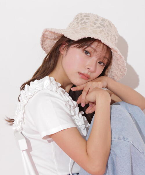 【JILLSTUART】ジルスチュアート フラッフィーフラワーハット ◇フラッフィーフラワーハット(ハット)|JILL by JILL STUART