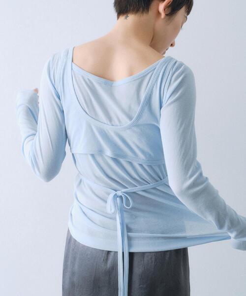 カットソー bra top layered tee セール】bra top layered tee（Tシャツ/カットソー）｜CODE A
