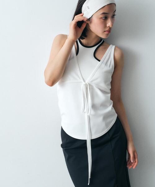The Anti Order 【 Warsaw Ars T-Shirt Womens 】 ファッション レディースファッション トップス Tシャツ カットソー レデ セール】bra top layered tee（Tシャツ/カットソー）｜CODE A