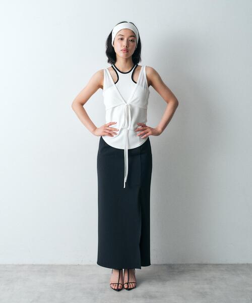 カットソー bra top layered tee セール】bra top layered tee（Tシャツ/カットソー）｜CODE A