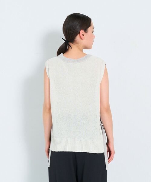 ADIEU TRISTESSE（アデュートリステス）の「【2way】TSUMUGI和紙配色ベスト（ベスト・レディース・ブラック/ミント/パープル/ライトグレー/レッド/ピンク・FREE）」の18枚目の写真