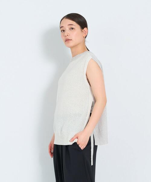 ADIEU TRISTESSE（アデュートリステス）の「【2way】TSUMUGI和紙配色ベスト（ベスト・レディース・ブラック/ミント/パープル/ライトグレー/レッド/ピンク・FREE）」の19枚目の写真