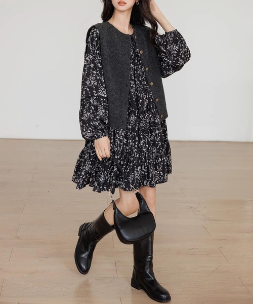 専用 【送料無料】花柄長袖ミニワンピース 楽天市場】パワショル花柄ミニワンピース ワンピース ミニ ミニ