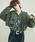 ShoowtimeiVE^Cj́uPigment dye short length double zip hoodie / sOg_CV[g_uWbvp[J[ip[J[jvbJ[Ln