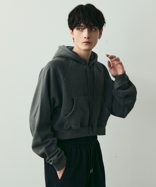 ユニクロ ダブルジップパーカー M チェック cityboy 短丈 フェード UNIQLO公式 | メンズのスウェット (フルジップパーカ)