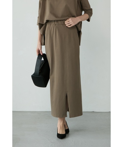 M.deux(エムドゥ)の「ドルマンカットセットアップ(ワンピース・レディース・ブラウン/ブラック・MEDIUM)」の6枚目の写真