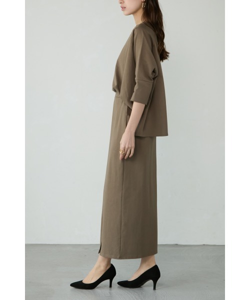 M.deux(エムドゥ)の「ドルマンカットセットアップ(ワンピース・レディース・ブラウン/ブラック・MEDIUM)」の14枚目の写真