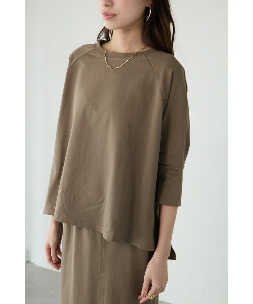 M.deux(エムドゥ)の「ドルマンカットセットアップ(ワンピース・レディース・ブラウン/ブラック・MEDIUM)」の8枚目の写真