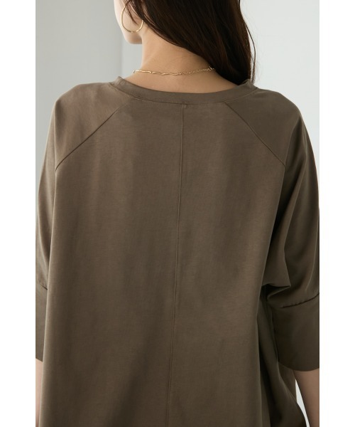 M.deux(エムドゥ)の「ドルマンカットセットアップ(ワンピース・レディース・ブラウン/ブラック・MEDIUM)」の9枚目の写真