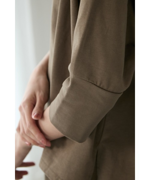 M.deux(エムドゥ)の「ドルマンカットセットアップ(ワンピース・レディース・ブラウン/ブラック・MEDIUM)」の11枚目の写真